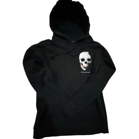 Pleasures Skull Graphic Hoodie “Making Out” — Size Large Streetwear - Punk Goth - Picture 4 of 16